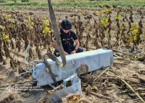 На Київщині на полі знайшли залишки ракети РФ