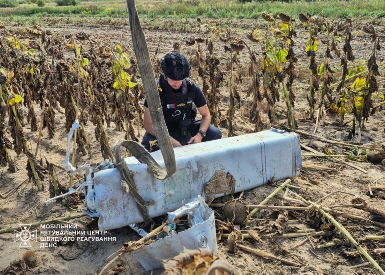 На Київщині на полі знайшли залишки ракети РФ