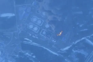 Четверту добу палає нафтовий термінал у Приморську: супутникові фото