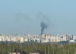 З'явився момент влучання ракети по заводу в РФ